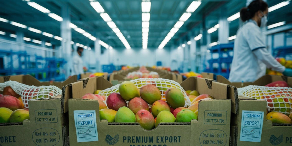 Export-grade mangoes supplied through maritime shipping programs